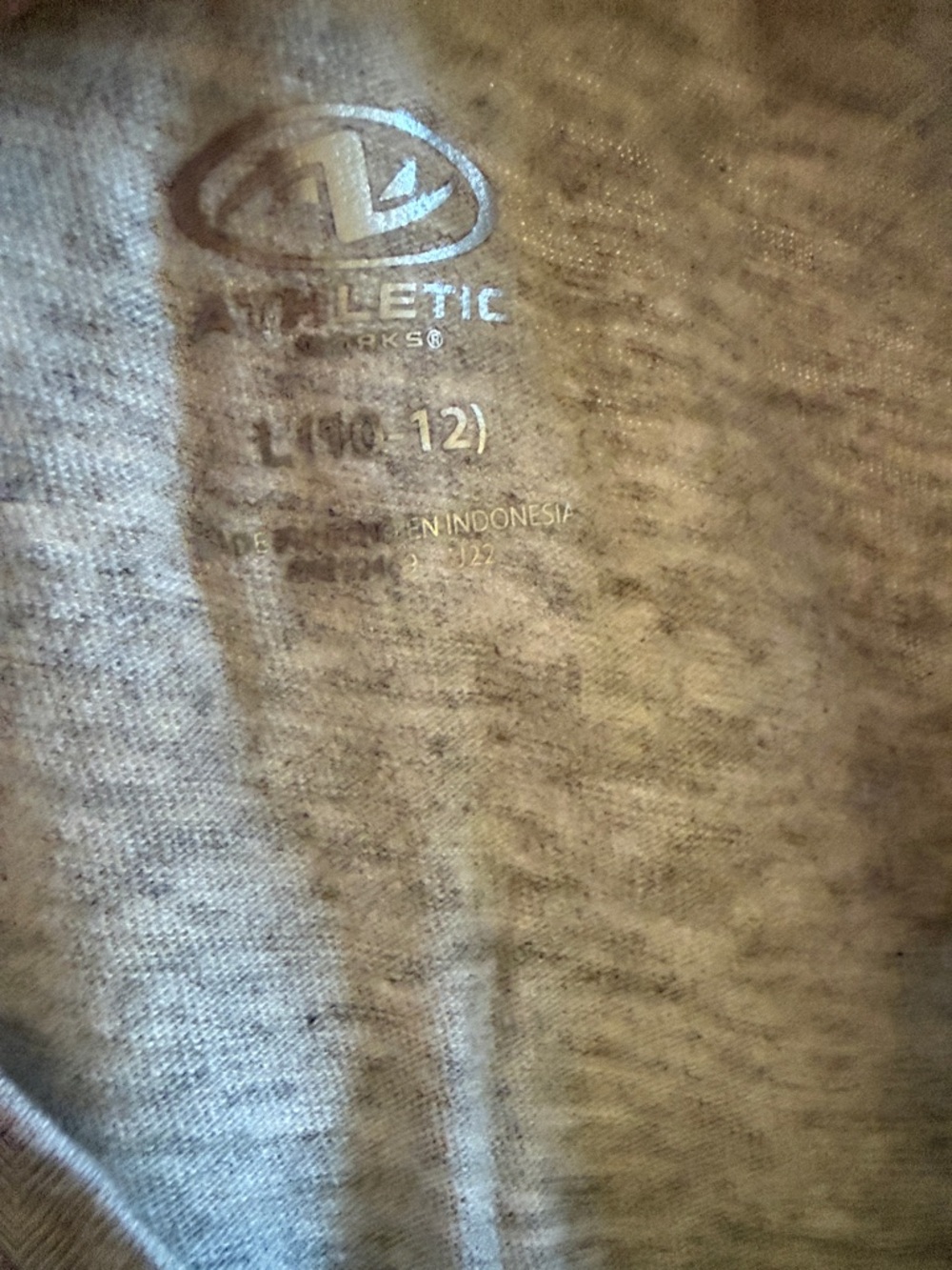 Athletic Works 10/12 Gray Tank Top with Rainbow 'BRAVE' Ombre Graphic - Picture 2 of 4
